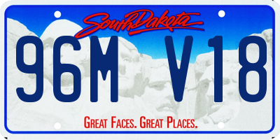 SD license plate 96MV18