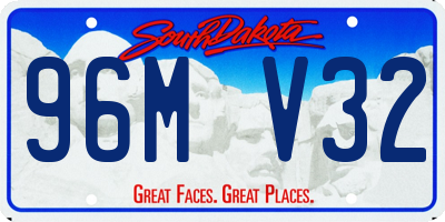 SD license plate 96MV32