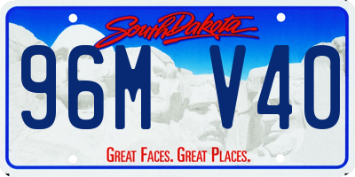 SD license plate 96MV40