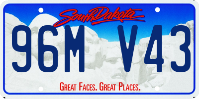 SD license plate 96MV43
