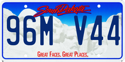 SD license plate 96MV44