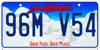 SD license plate 96MV54