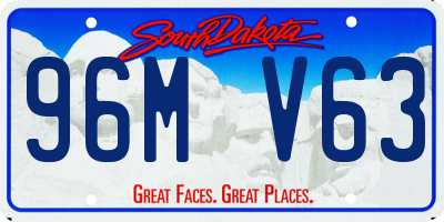 SD license plate 96MV63