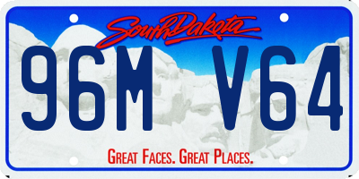 SD license plate 96MV64
