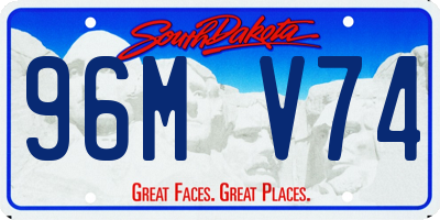 SD license plate 96MV74