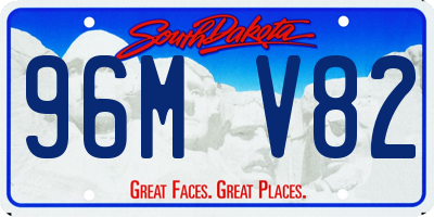 SD license plate 96MV82