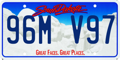 SD license plate 96MV97