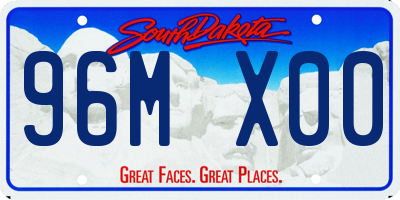 SD license plate 96MX00