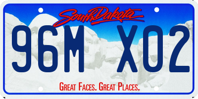 SD license plate 96MX02