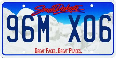 SD license plate 96MX06
