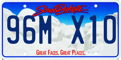 SD license plate 96MX10