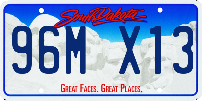 SD license plate 96MX13
