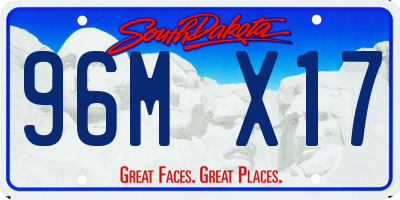 SD license plate 96MX17