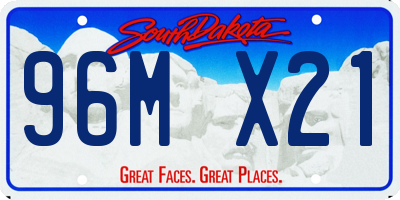 SD license plate 96MX21
