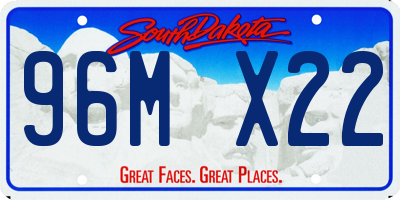 SD license plate 96MX22
