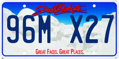 SD license plate 96MX27