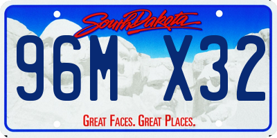 SD license plate 96MX32