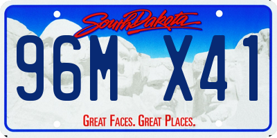 SD license plate 96MX41