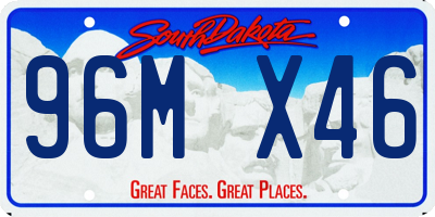 SD license plate 96MX46