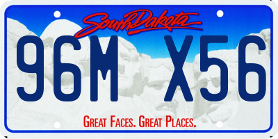 SD license plate 96MX56