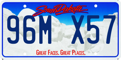 SD license plate 96MX57