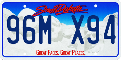 SD license plate 96MX94