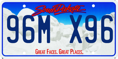 SD license plate 96MX96