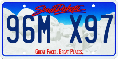 SD license plate 96MX97