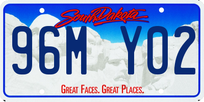 SD license plate 96MY02