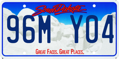 SD license plate 96MY04