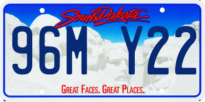 SD license plate 96MY22