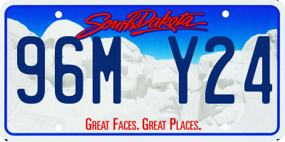 SD license plate 96MY24