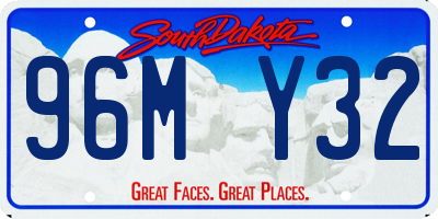 SD license plate 96MY32