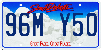 SD license plate 96MY50