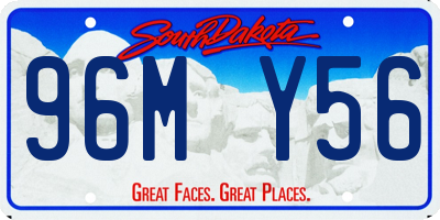 SD license plate 96MY56