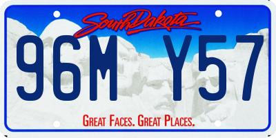 SD license plate 96MY57