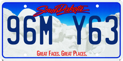 SD license plate 96MY63