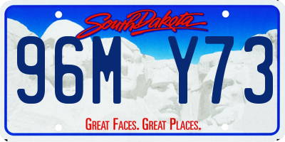 SD license plate 96MY73