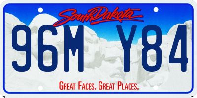 SD license plate 96MY84