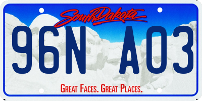 SD license plate 96NA03