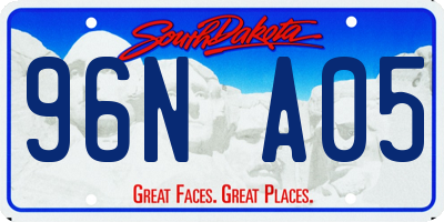 SD license plate 96NA05