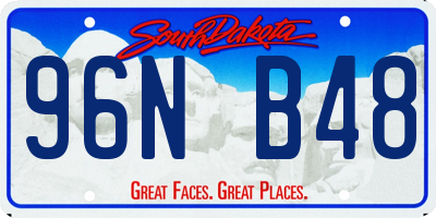 SD license plate 96NB48