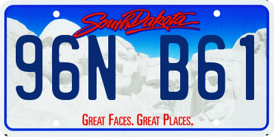 SD license plate 96NB61