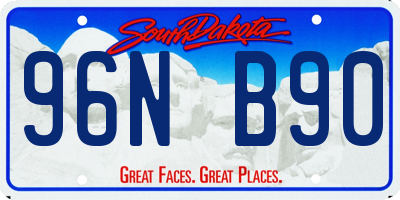 SD license plate 96NB90