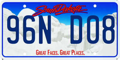 SD license plate 96ND08