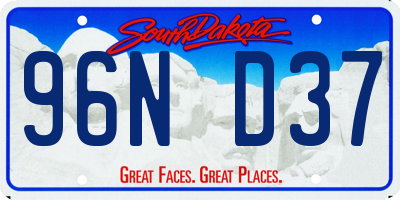 SD license plate 96ND37