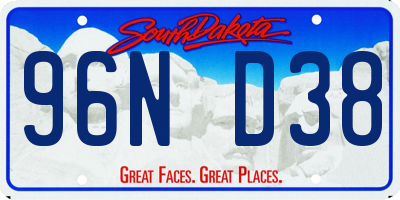 SD license plate 96ND38
