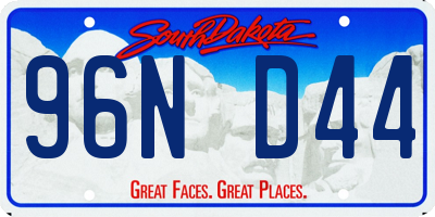 SD license plate 96ND44