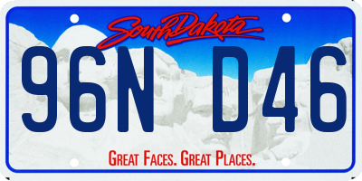 SD license plate 96ND46