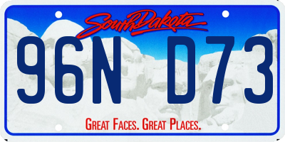 SD license plate 96ND73